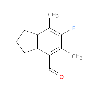1H-Indene-4-carboxaldehyde, 6-fluoro-2,3-dihydro-5,7-dimethyl-