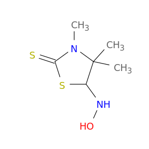 2-Thiazolidinethione, 5-(hydroxyamino)-3,4,4-trimethyl-