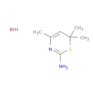 6H-1,3-Thiazin-2-amine,4,6,6-trimethyl-, hydrobromide (1:1)