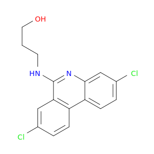 3-[(3,8-dichlorophenanthridin-6-yl)amino]propan-1-ol