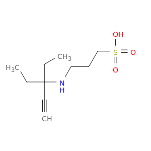 1-Propanesulfonic acid, 3-[(1,1-diethyl-2-propynyl)amino]-