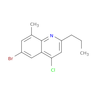 6-Bromo-4-chloro-8-methyl-2-propylquinoline