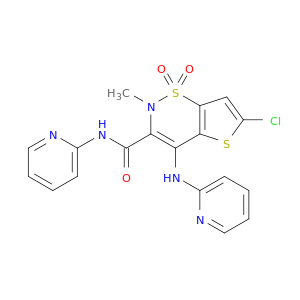 2H-Thieno[2,3-e]-1,2-thiazine-3-carboxamide,6-chloro-2-methyl-N-2-pyridinyl-4-(2-pyridinylamino)-, 1,1-dioxide
