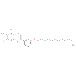 Benzamide, N-(3,5-dichloro-2-hydroxy-4-methylphenyl)-3-(dodecyloxy)-