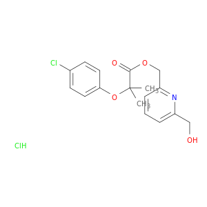 丙酸,2-(4-氯苯氧基)-2-甲基-[6-(羟甲基)-2-吡啶基]甲酯,盐酸盐(1：1)