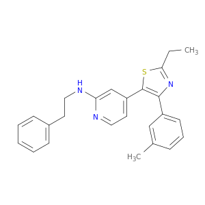 N-[4-[2-ETHYL-4-(3-METHYLPHENYL)-1,3-THIAZOL-5-YL]-2-PYRIDYL]-N-(2-PHENYLETHYL)AMINE