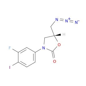 2-Oxazolidinone, 5-(azidomethyl)-3-(3-fluoro-4-iodophenyl)-, (5R)-