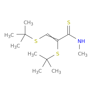 2-Propenethioamide, 2,3-bis[(1,1-dimethylethyl)thio]-N-methyl-