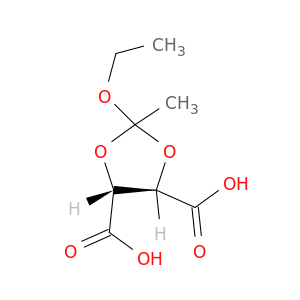 1,3-Dioxolane-4,5-dicarboxylicacid, 2-ethoxy-2-methyl-, (4R,5R)-