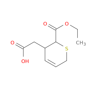2H-Thiopyran-3-acetic acid, 2-(ethoxycarbonyl)-3,6-dihydro-