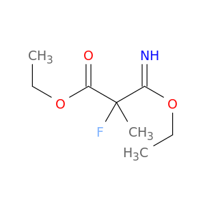 Propanoic acid,3-ethoxy-2-fluoro-3-imino-2-methyl-, ethyl ester