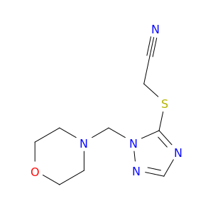 Acetonitrile, [[1-(4-morpholinylmethyl)-1H-1,2,4-triazol-5-yl]thio]-