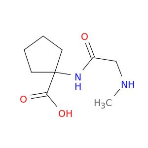 Cyclopentanecarboxylicacid, 1-[[2-(methylamino)acetyl]amino]-