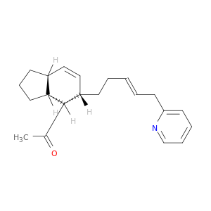 1-[(3aR,4S,5S,7aR)-5-[(E)-5-pyridin-2-ylpent-3-enyl]-2,3,3a,4,5,7a-hexahydro-1H-inden-4-yl]ethanone
