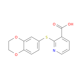2-[(2,3-二氢-1,4-苯并二氧辛-6-yl)硫酮]-3-吡啶羧酸
