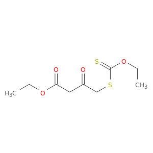Butanoic acid, 4-[(ethoxythioxomethyl)thio]-3-oxo-, ethyl ester