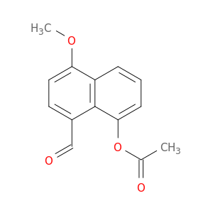 1-Naphthalenecarboxaldehyde, 8-(acetyloxy)-4-methoxy-