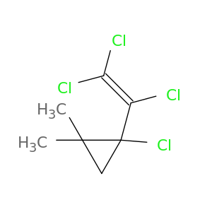 Cyclopropane, 1-chloro-2,2-dimethyl-1-(trichloroethenyl)-