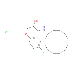 2-Propanol, 1-(4-chlorophenoxy)-3-(cyclododecylamino)-, hydrochloride