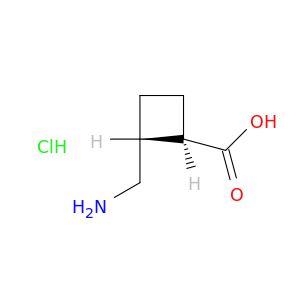 Cyclobutanecarboxylicacid, 2-(aminomethyl)-, hydrochloride (1:1), (1R,2R)-rel-