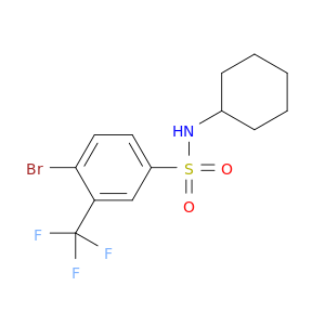 4-溴-N-环己基-3-(三氟甲基);苯磺酰胺