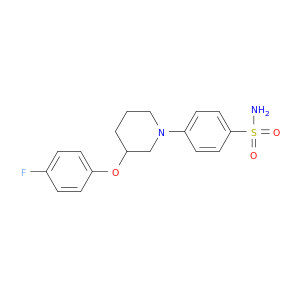 Benzenesulfonamide, 4-[3-(4-fluorophenoxy)-1-piperidinyl]-
