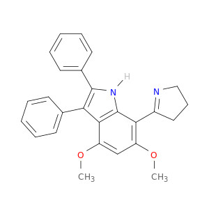 1H-Indole, 7-(3,4-dihydro-2H-pyrrol-5-yl)-4,6-dimethoxy-2,3-diphenyl-