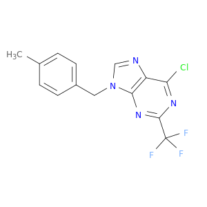 9H-Purine, 6-chloro-9-[(4-methylphenyl)methyl]-2-(trifluoromethyl)-