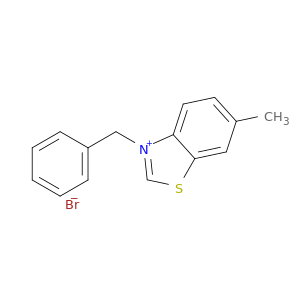 Benzothiazolium, 6-methyl-3-(phenylmethyl)-, bromide