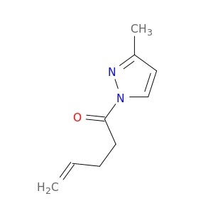 1H-Pyrazole, 3-methyl-1-(1-oxo-4-pentenyl)-