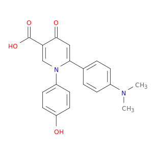 1,4-Dihydro-6-(4-(dimethylamino)phenyl)-1-(4-hydroxyphenyl)-4-oxo-3-pyridinecarboxylic acid