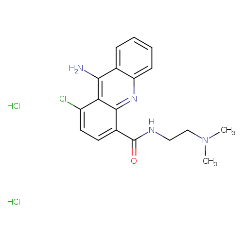 4-Acridinecarboxamide,9-amino-1-chloro-N-[2-(dimethylamino)ethyl]-, hydrochloride (1:2)