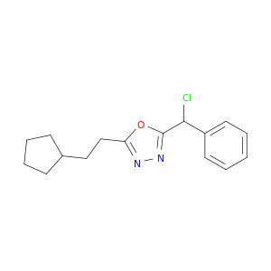 2-[Chloro(phenyl)methyl]-5-(2-cyclopentylethyl)-1,3,4-oxadiazole