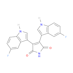 1H-Pyrrole-2,5-dione, 3,4-bis(5-fluoro-1H-indol-3-yl)-