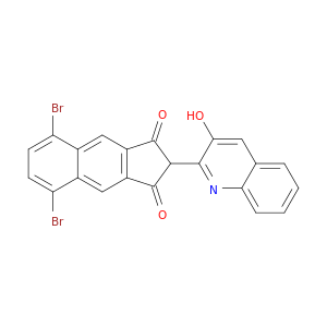 5,8-二溴-2-(3-羟基-2-喹啉基)-1H-苯Z[F]茚满-1,3(2H)-二硫醚