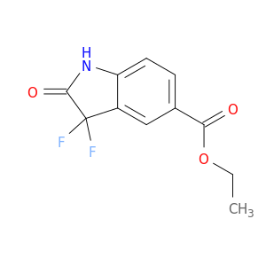 3,3-二氟-2-氧代-2,3-二氢-1H-吲哚-5-羧酸乙酯