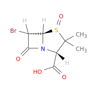 4-Thia-1-azabicyclo[3.2.0]heptane-2-carboxylicacid, 6-bromo-3,3-dimethyl-7-oxo-, 4-oxide, (2S,5R,6S)-