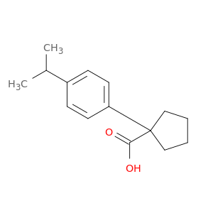 1-[4-(Propan-2-yl)phenyl]cyclopentane-1-carboxylic acid