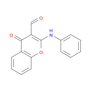 4H-1-Benzopyran-3-carboxaldehyde, 4-oxo-2-(phenylamino)-