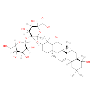 (2S,3R,4S,5R,6R)-6-[[(6aR,6bS,8aR,9S,12aS,14bR)-9-hydroxy-4-(hydroxymethyl)-4,6a,6b,8a,11,11,14b-heptamethyl-1,2,3,4a,5,6,7,8,9,10,12,12a,14,14a-tetradecahydropicen-3-yl]oxy]-3,4-dihydroxy-5-[(2S,3R,4S,5R,6R)-3,4,5-trihydroxy-6-(hydroxymethyl)oxan-2-yl]ox