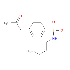 Benzenesulfonamide, N-butyl-4-(2-oxopropyl)-