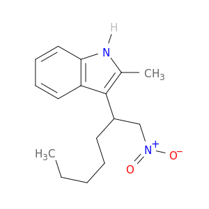 1H-Indole, 2-methyl-3-[1-(nitromethyl)hexyl]-