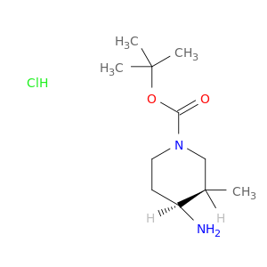 1-哌啶羧酸,4-氨基-3-甲基-,1,1-二甲基乙烯酯,盐酸盐(1：1),(3R,4S)-