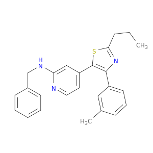N-BENZYL-N-[4-[4-(3-METHYLPHENYL)-2-PROPYL-1,3-THIAZOL-5-YL]-2-PYRIDYL]AMINE