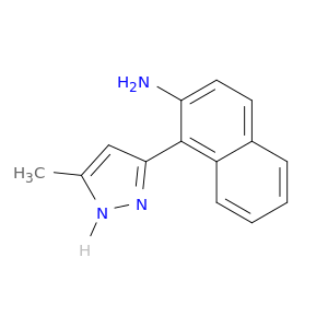2-Naphthalenamine, 1-(5-methyl-1H-pyrazol-3-yl)-