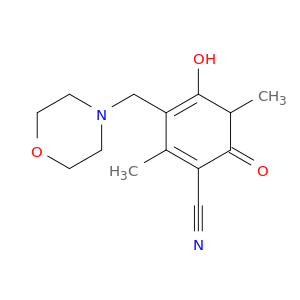 4-HYDROXY-2,5-DIMETHYL-3-(MORPHOLINOMETHYL)-6-OXO-1,3-CYCLOHEXADIENE-1-CARBONITRILE