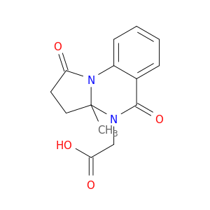 2-{3a-Methyl-1,5-dioxo-1H,2H,3H,3aH,4H,5H-pyrrolo[1,2-a]quinazolin-4-yl}acetic Acid
