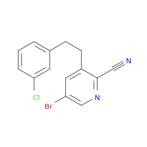 2-Pyridinecarbonitrile, 5-bromo-3-[2-(3-chlorophenyl)ethyl]-