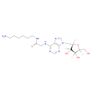 Adenosine, N-[2-[(6-aminohexyl)amino]-2-oxoethyl]-