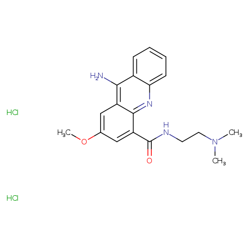 4-Acridinecarboxamide,9-amino-N-[2-(dimethylamino)ethyl]-2-methoxy-, hydrochloride (1:2)